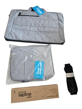 Digital Basics Travel Sleeve Set For Laptop And Tablet W/ Stand
